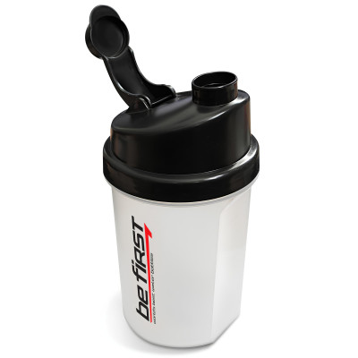 Спортивный шейкер Be First (TS1255-BLK), 500 мл, Черная крышка