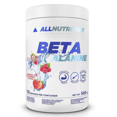Бета-аланин AllNutrition Beta-alanine, 500 г, Малина-клубника