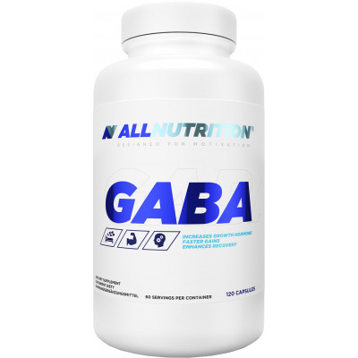Гамма-аминомасляная кислота ГАБА, ГАМК AllNutrition GABA, 120 капсул