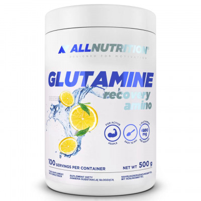 Глютамин AllNutrition Glutamine, 500 г, 100 порций, Лимон