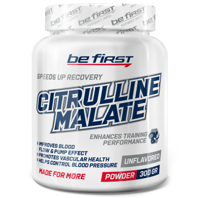 Цитруллин малат Be First Citrulline Malate powder, 300 г, Без вкуса