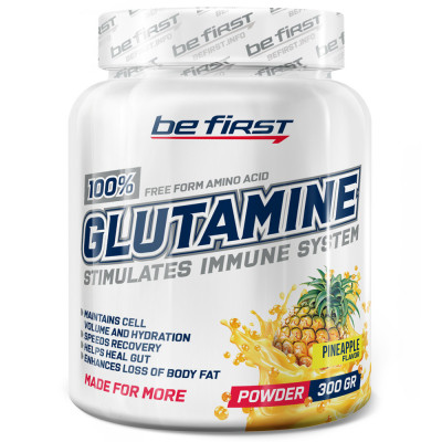 Глютамин Be First Glutamine powder, 300 г, Ананас