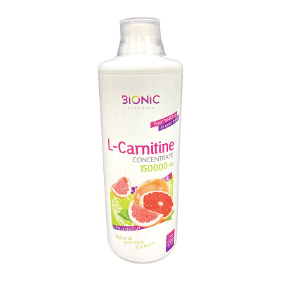 Л-карнитин Bionic Nutrition L-Carnitine, 150 000 мг, 1000 мл, Розовый грейпфрут