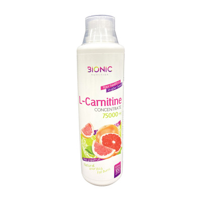 Л-карнитин Bionic Nutrition L-Carnitine, 75 000 мг, 500 мл, Розовый грейпфрут