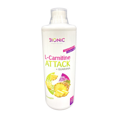 Л-карнитин Bionic Nutrition L-Carnitine Attack + Guarana, 1000 мл, Ананас