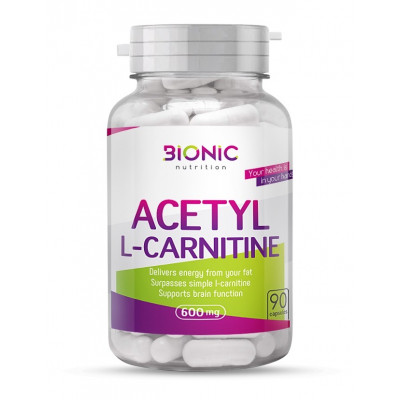 Ацетил Л-Карнитин Bionic Nutrition Acetyl L-carnitine, 600 мг, 90 капсул
