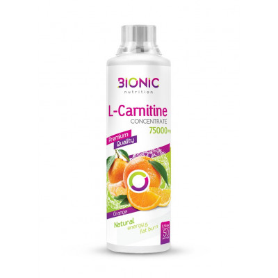Л-карнитин Bionic Nutrition L-Carnitine, 75 000 мг, 500 мл, Апельсин