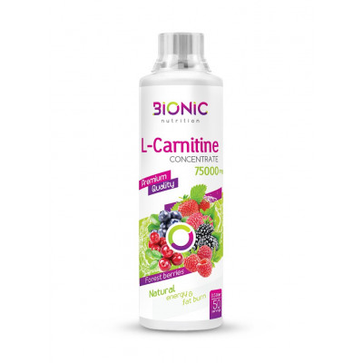Л-карнитин Bionic Nutrition L-Carnitine, 75 000 мг, 500 мл, Лесные ягоды