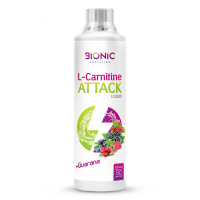 Л-карнитин Bionic Nutrition L-Carnitine Attack + Guarana, 500 мл, Лесные ягоды