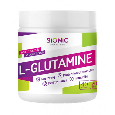 Л-глютамин Bionic Nutrition L-Glutamine, 200 г, 40 порций