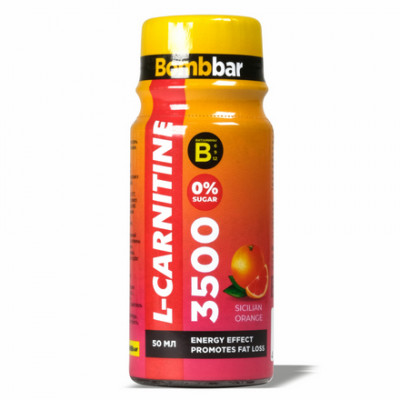 Л-карнитин Bombbar L-carnitine 3500 мг, 50 мл, Сицилийский апельсин