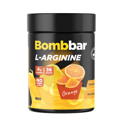 Л-Аргинин Bombbar L-Arginine, 180 г, Апельсин