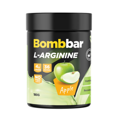 Л-Аргинин Bombbar L-Arginine, 180 г, Зеленое яблоко