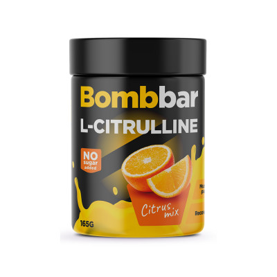Л-Цитруллин Bombbar L-Citrulline, 165 г, Цитрусовый микс