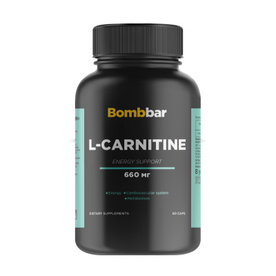Л-Карнитин Bombbar Pro L-carnitine, 60 капсул