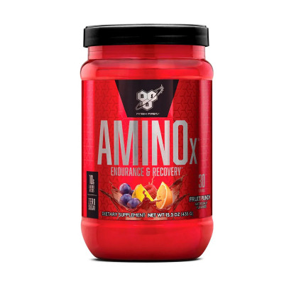 Комплекс аминокислот BSN Amino-X, 435 г, 30 порций, Фруктовый пунш