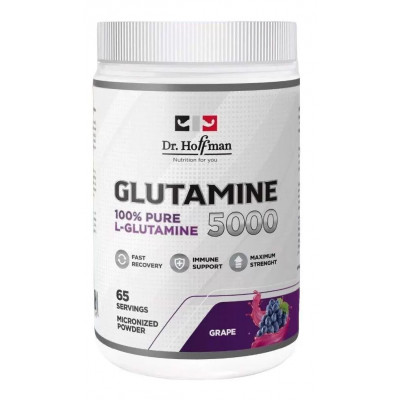 Л-глютамин Dr. Hoffman Glutamine 5000, 310 г, Виноград