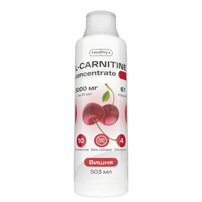 Л-Карнитин Healthy's L-Carnitine 3000, 503 мл, Вишня