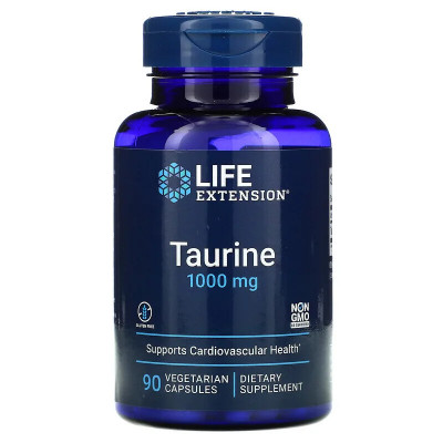 Таурин Life Extension Taurine, 1000 мг, 90 капсул