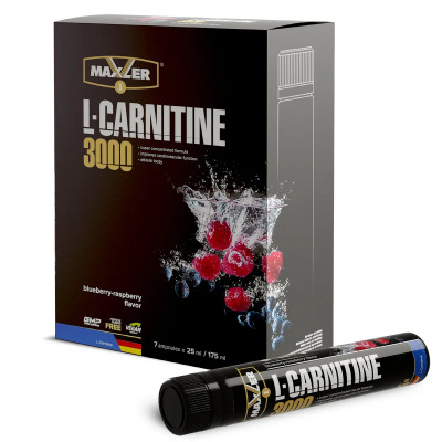 Л-Карнитин Maxler L-Carnitine, 1 ампула, 25 мл, Черника-малина