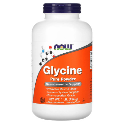 Глицин Now Foods Glycyne Pure Powder, 454 г