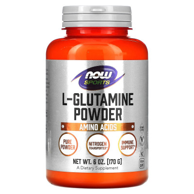 Л-глютамин Now Foods L-Glutamine Powder, 170 г