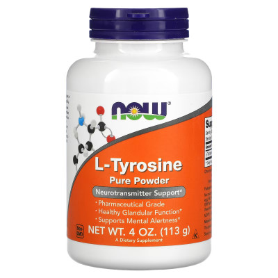 Л-тирозин Now Foods L-Tyrozine Powder, 113 г