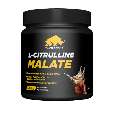 Л-Цитруллин малат Prime Kraft L-Citrulline Malate, 200 г, Кола