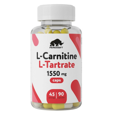 Л-карнитин тартрат Prime Kraft L-Carnitine L-Tartrate, 90 капсул