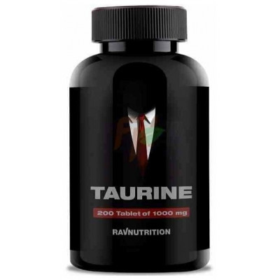 Таурин RavNutrition Taurine, 1000 мг, 200 таблеток