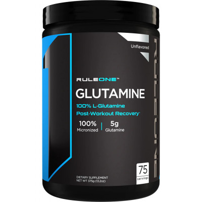 Л-глютамин Rule 1 Glutamine, 375 г, Без вкуса