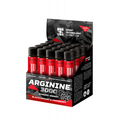 Аргинин Sport Technology Nutrition Arginine 3000, 25 мл, 1 ампула, Черная смородина-клюква