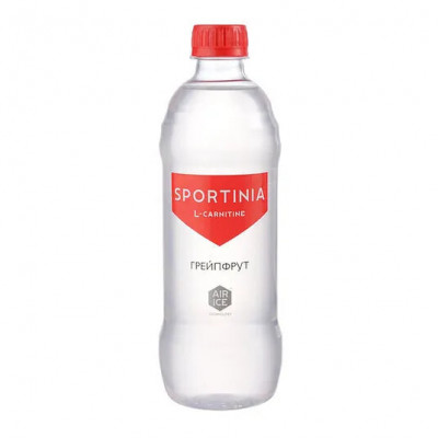 Спортивный напиток с Л-карнитином Sportinia L-Carnitine, 500 мл, Грейпфрут
