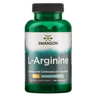 L-Аргинин Swanson Arginine, 850 мг, 90 капсул