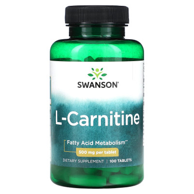 Л-карнитин Swanson L-Carnitine, 500 мг, 100 таблеток