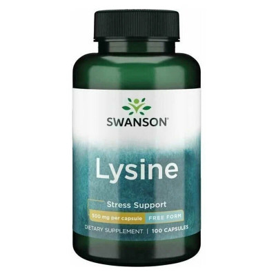 Л-лизин Swanson L-Lysine, 500 мг, 100 капсул