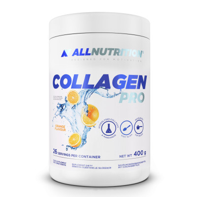 Гидролизованный коллаген AllNutrition Collagen pro, 400 г, Апельсин