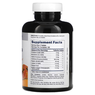 Ферменты папайи American Health Papaya Enzyme, 360 таблеток