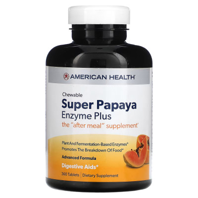 Ферменты папайи American Health Papaya Enzyme, 360 таблеток