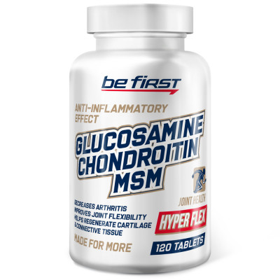 Глюкозамин хондроитин МСМ Be First Glucosamine Chondroitin MSM Hyper Flex, 120 таблеток