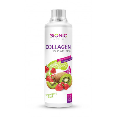 Коллаген Bionic Nutrition Collagen Liquid Wellness, 500 мл, 20 порций, Клубника-Киви