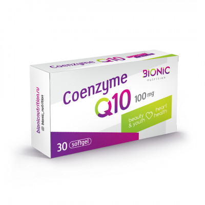 Коэнзим Q10 Bionic Nutrition COQ10, 30 капсул