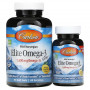 Омега-3 рыбий жир Carlson Labs Elite Omega-3, 800 мг, 90 + 30 капсул, Лимон