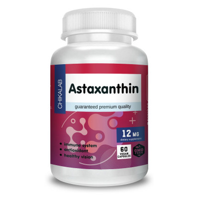 Астаксантин Chikalab Astaxanthin, 12 мг, 60 капсул