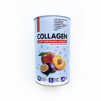 Коллагеновый коктейль Chikalab Collagen, 400 г, Персик-маракуйя