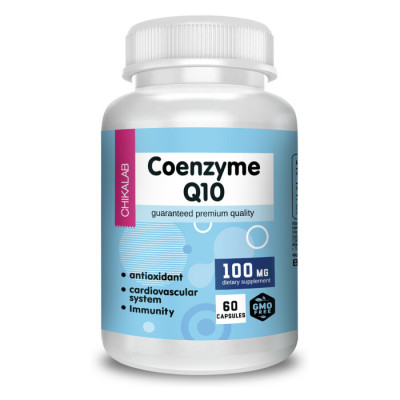 Коэнзим Q10 Chikalab CoQ10, 100 мг, 60 капсул