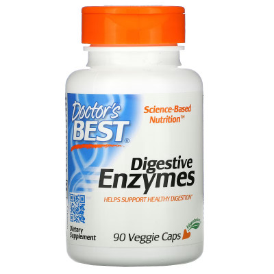 Пищеварительные ферменты Doctor's Best Digestive Enzymes, 90 капсул