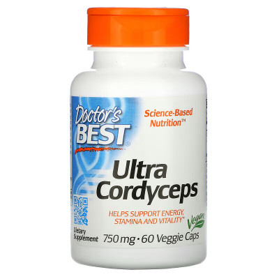 Ультра кордицепс Doctor's Best Ultra Cordyceps, 750 мг, 60 капсул