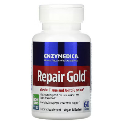 Восстановление мышц, тканей и суставов Enzymedica Repair Gold, 60 капсул