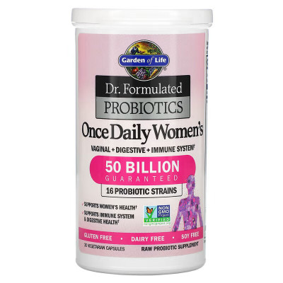 Пробиотики для женщин Garden of life Once Daily Women's 50 Billion, 30 капсул